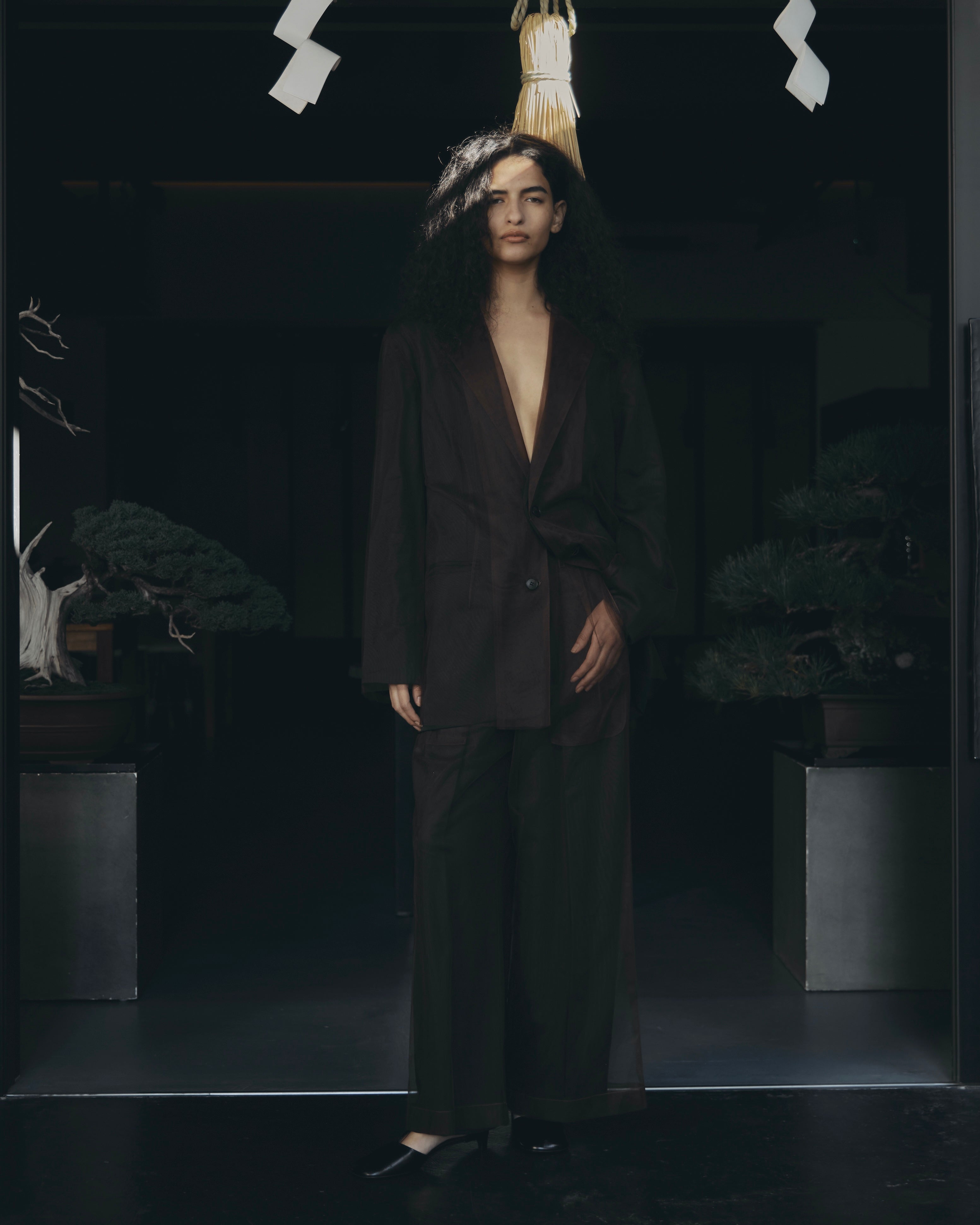 JSELF ジゼルフ Tulle Layered Jacket ブラック Tulle Layered Jacket – JSELF