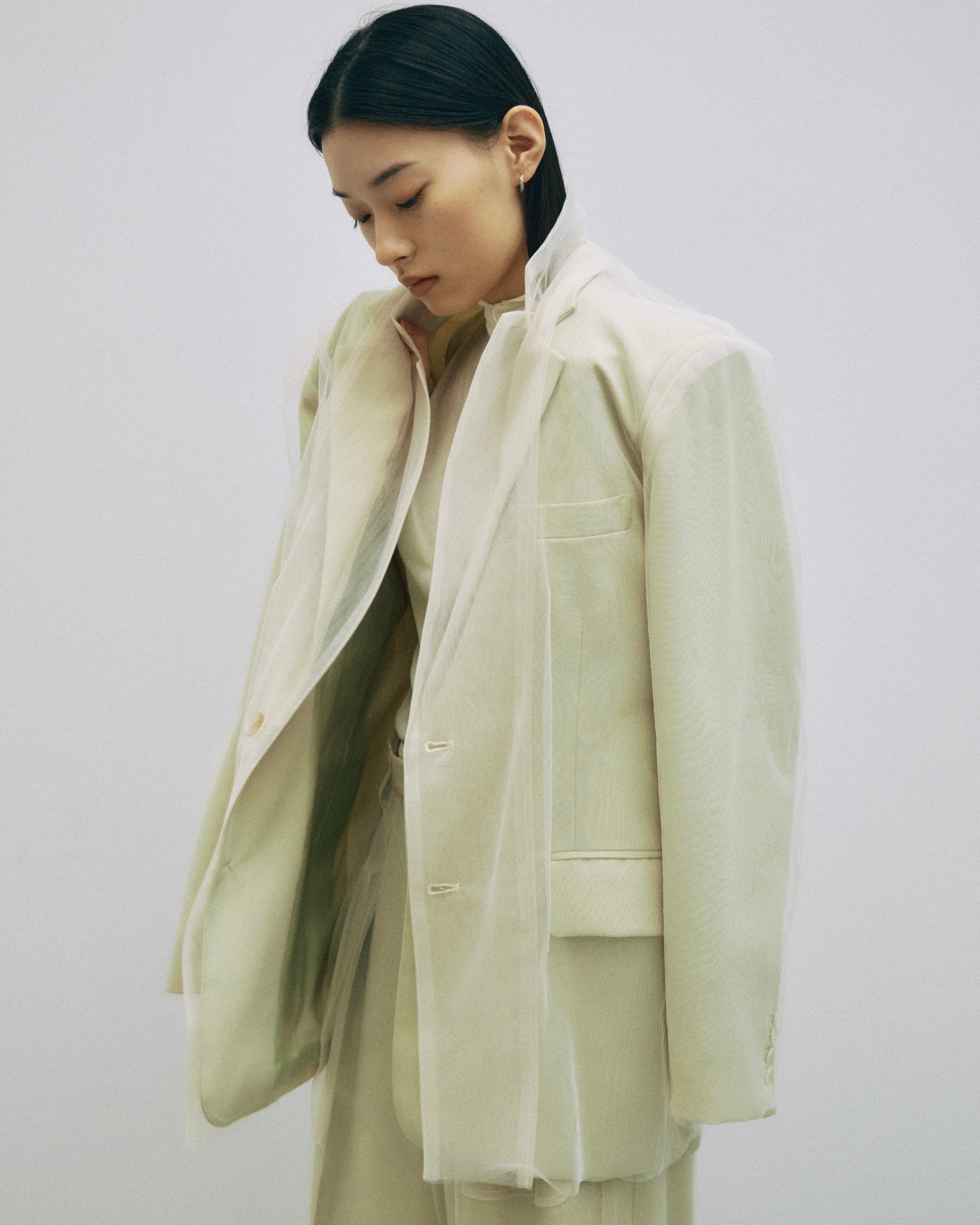 JSELF ジゼルフ Tulle Layered Jacket 新品タグ付 Tulle Layered Jacket – JSELF