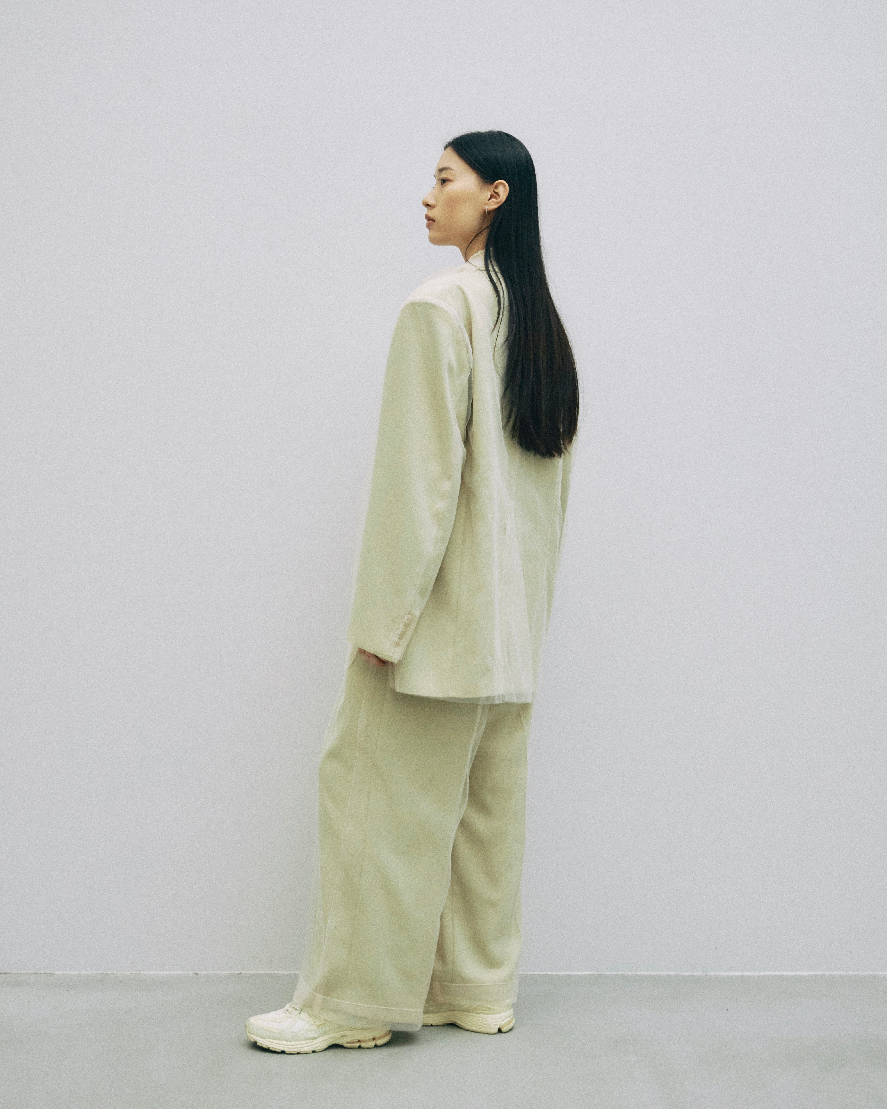 JSELF ジゼルフ Tulle Layered Jacket ブラック JSELF ジゼルフ Tulle Layered Jacket ブラック - メルカリ