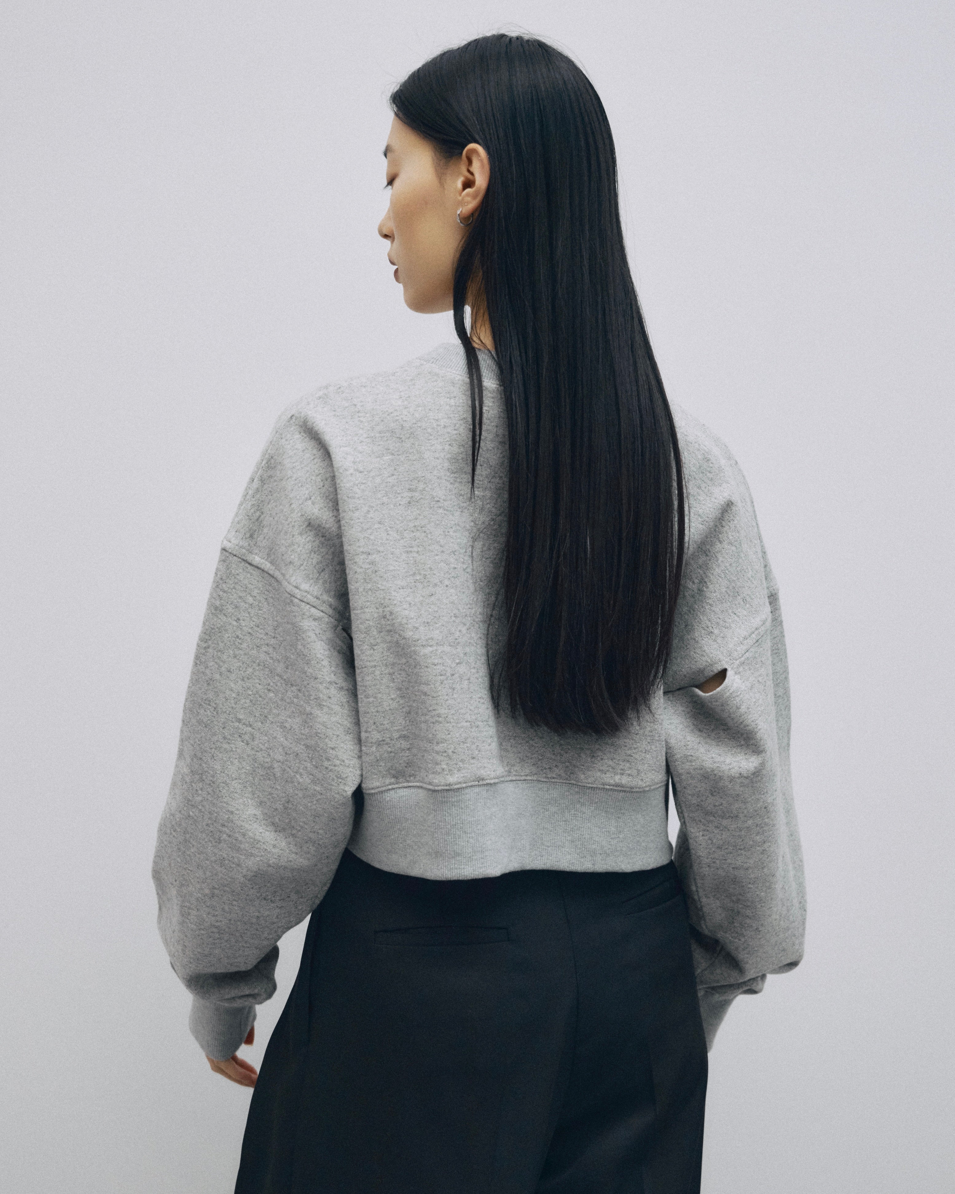 完売jself Sleeve Slit Short Sweat グレー Sleeve Slit Short Sweat – JSELF