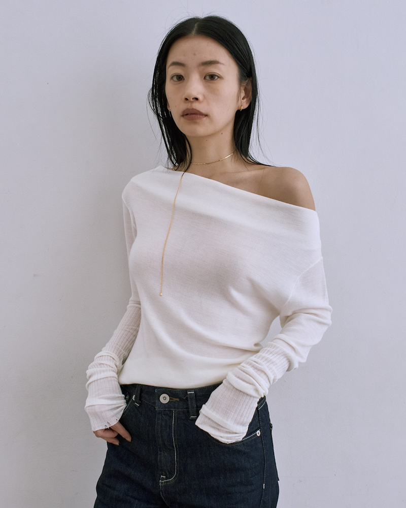 Off Shoulder Longsleeve Knit – JSELF