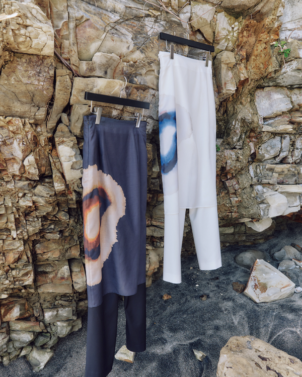 Print Skirt Pants - 雫 -