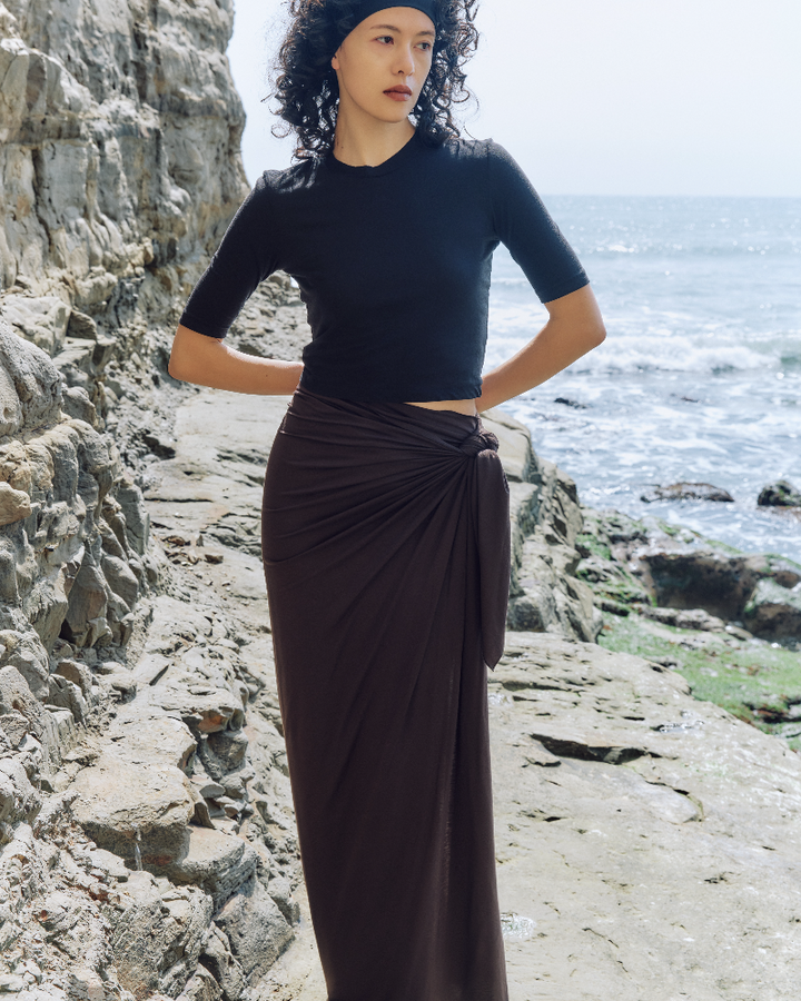 jself Long Wrap Skirt ラップスカート Long Wrap Skirt – JSELF