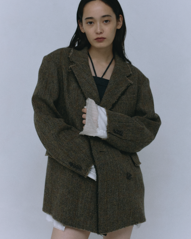 Harris Tweed Layered Jacket – JSELF