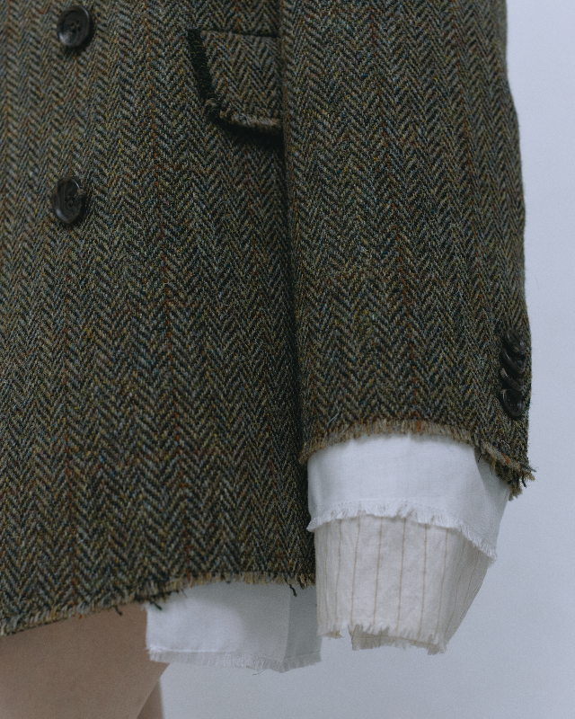 Harris Tweed Layered Jacket – JSELF Harris Tweed Layered Jacket – JSELF