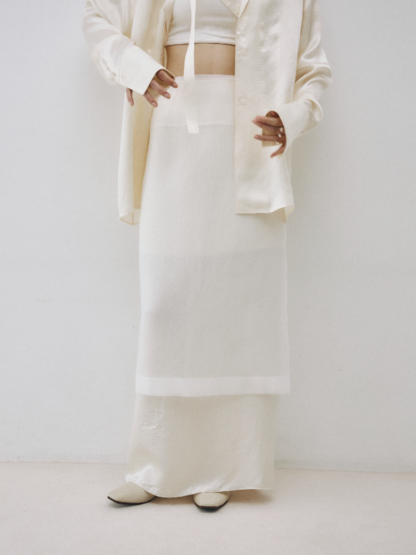 【本日限定値下げ】JSELF Sheer Layered Skirt Sheer Layered Skirt – JSELF