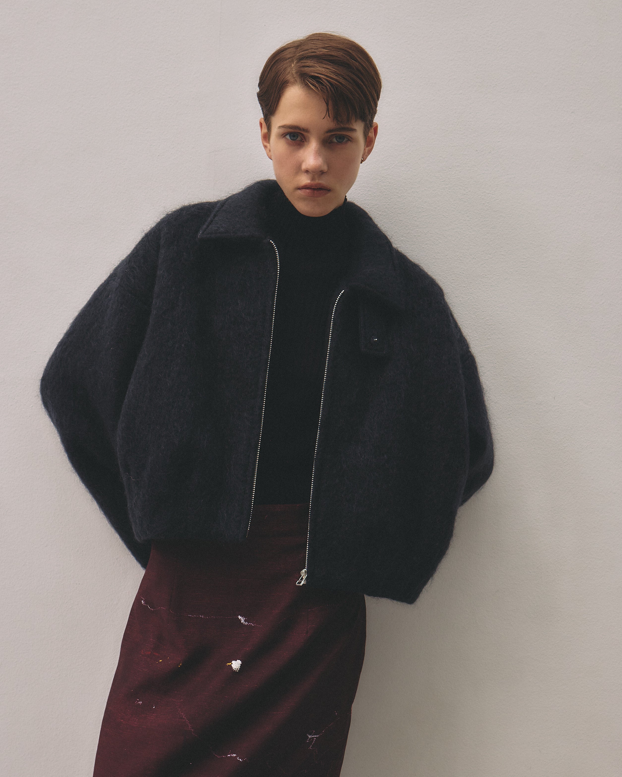 Mohair Shaggy Blouson – JSELF