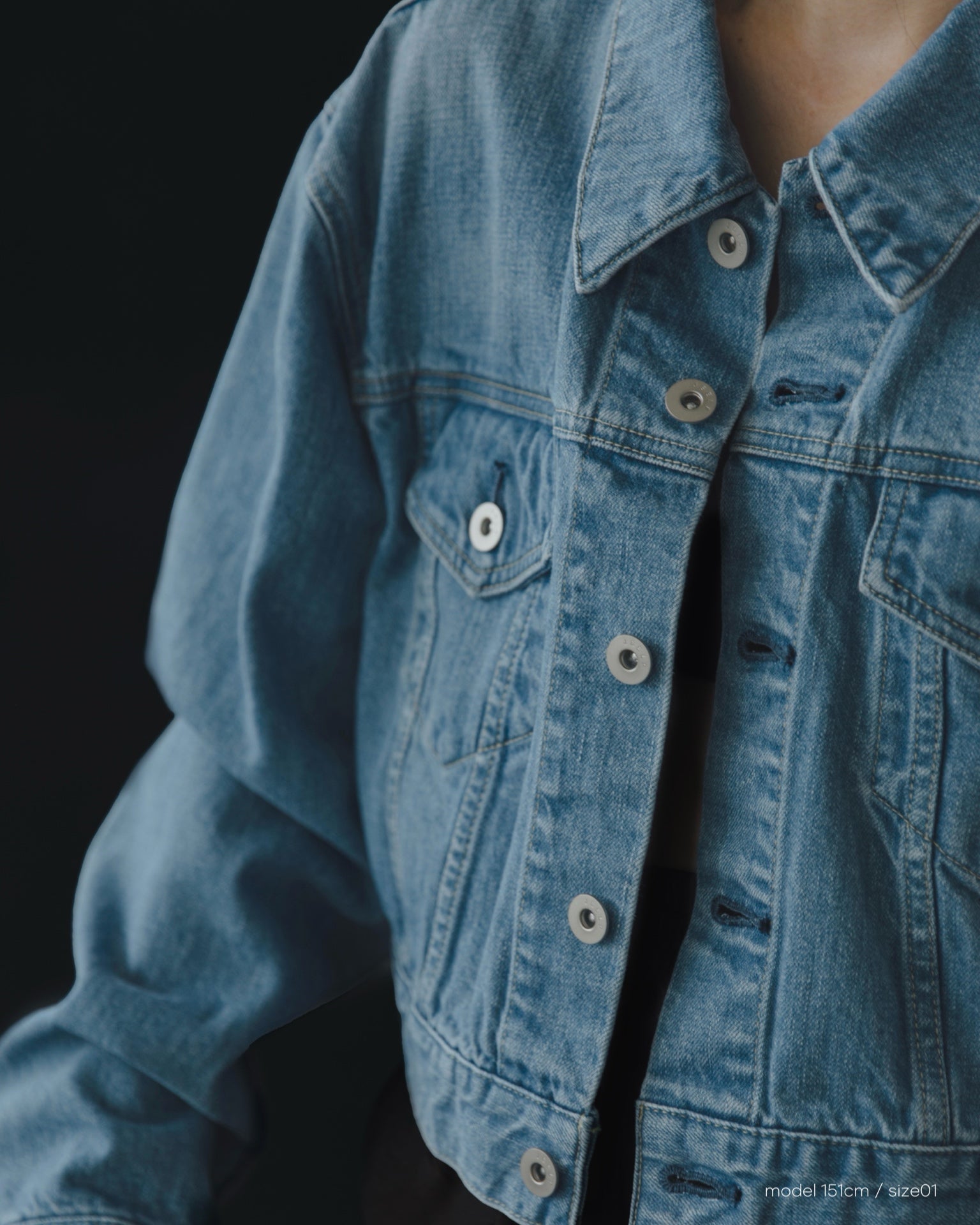 Wide Short Denim Jacket – JSELF