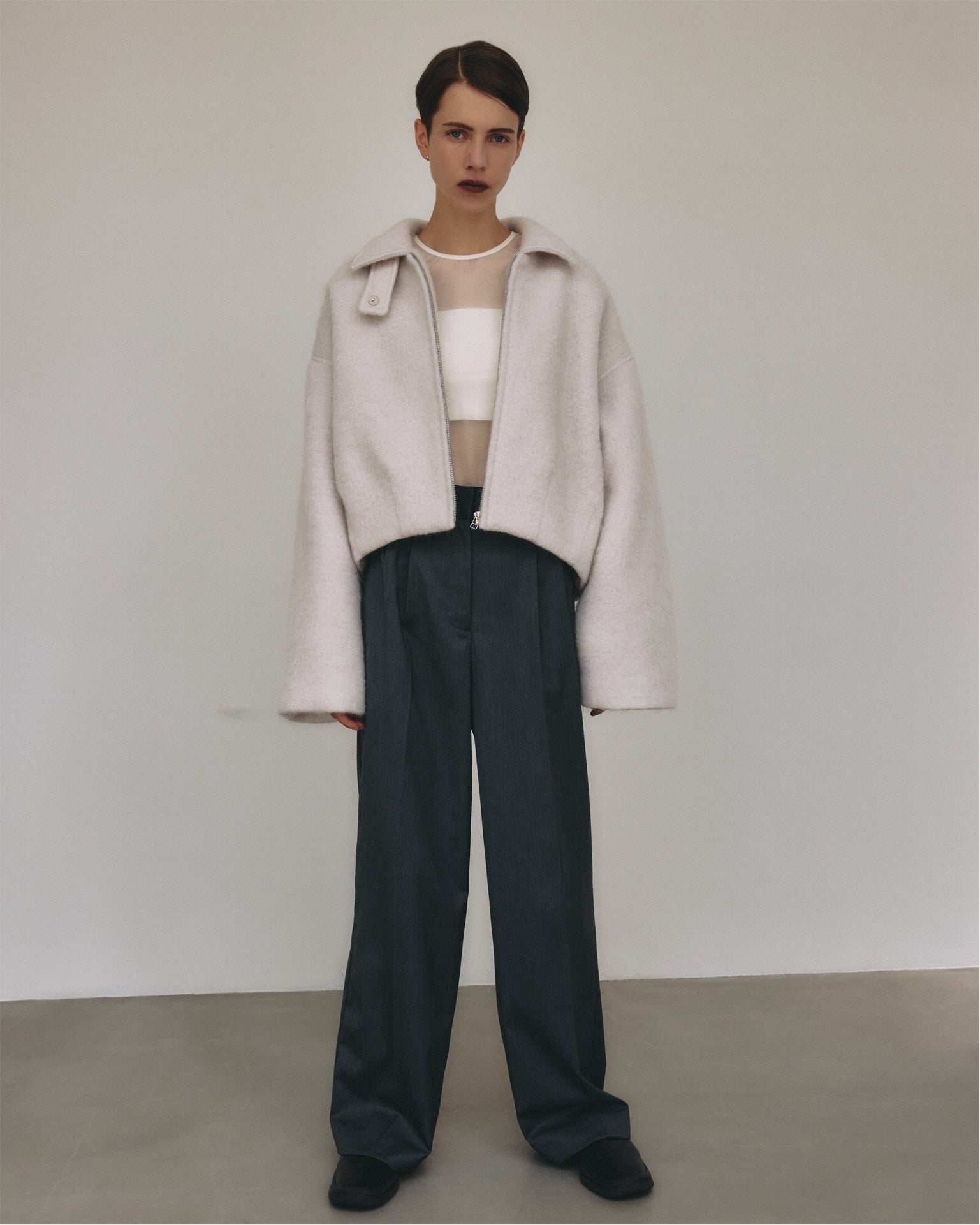 Mohair Shaggy Blouson – JSELF