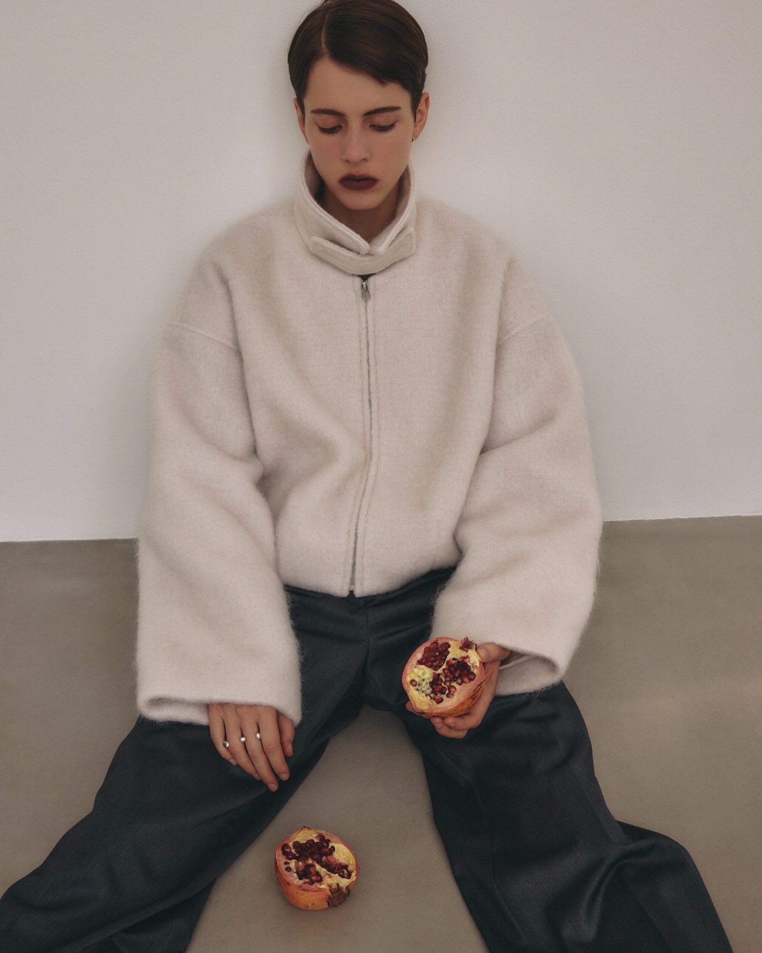 Mohair Shaggy Blouson – JSELF